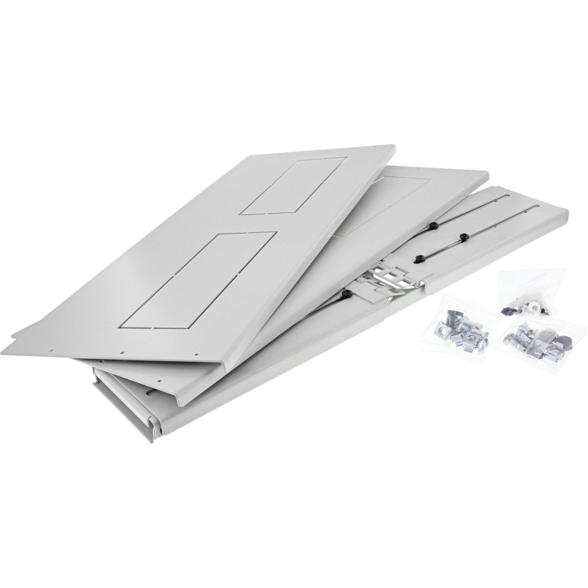Rack Plegable Inline De 19", 2u, 24-40 Cm De Profundidad, Con Tapa, Gris