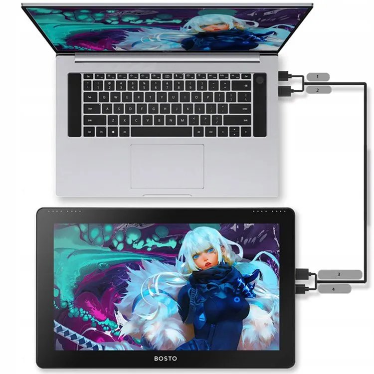 EAN 6972288300049 - BOSTO BT-16HD tableta digitalizadora Negro 5080 líneas por pulgada 345 x 194 mm USB imagen 6
