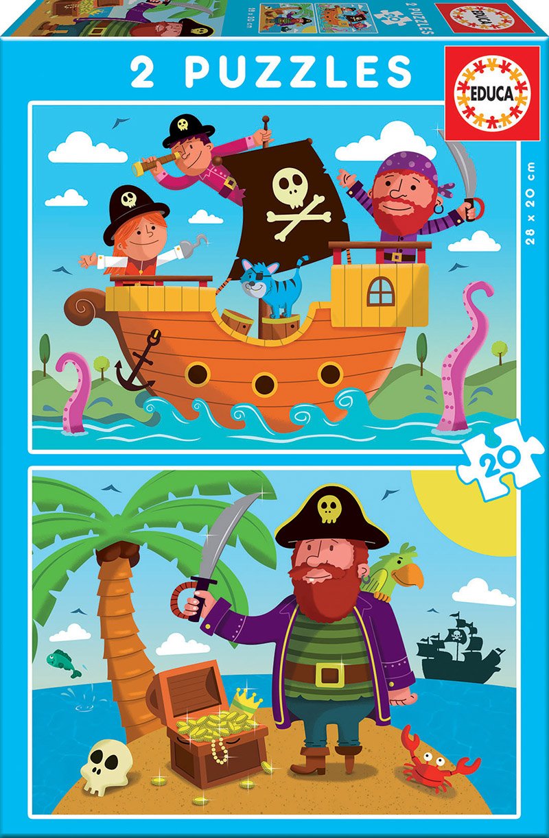 Puzzle Piratas 2x20pzs