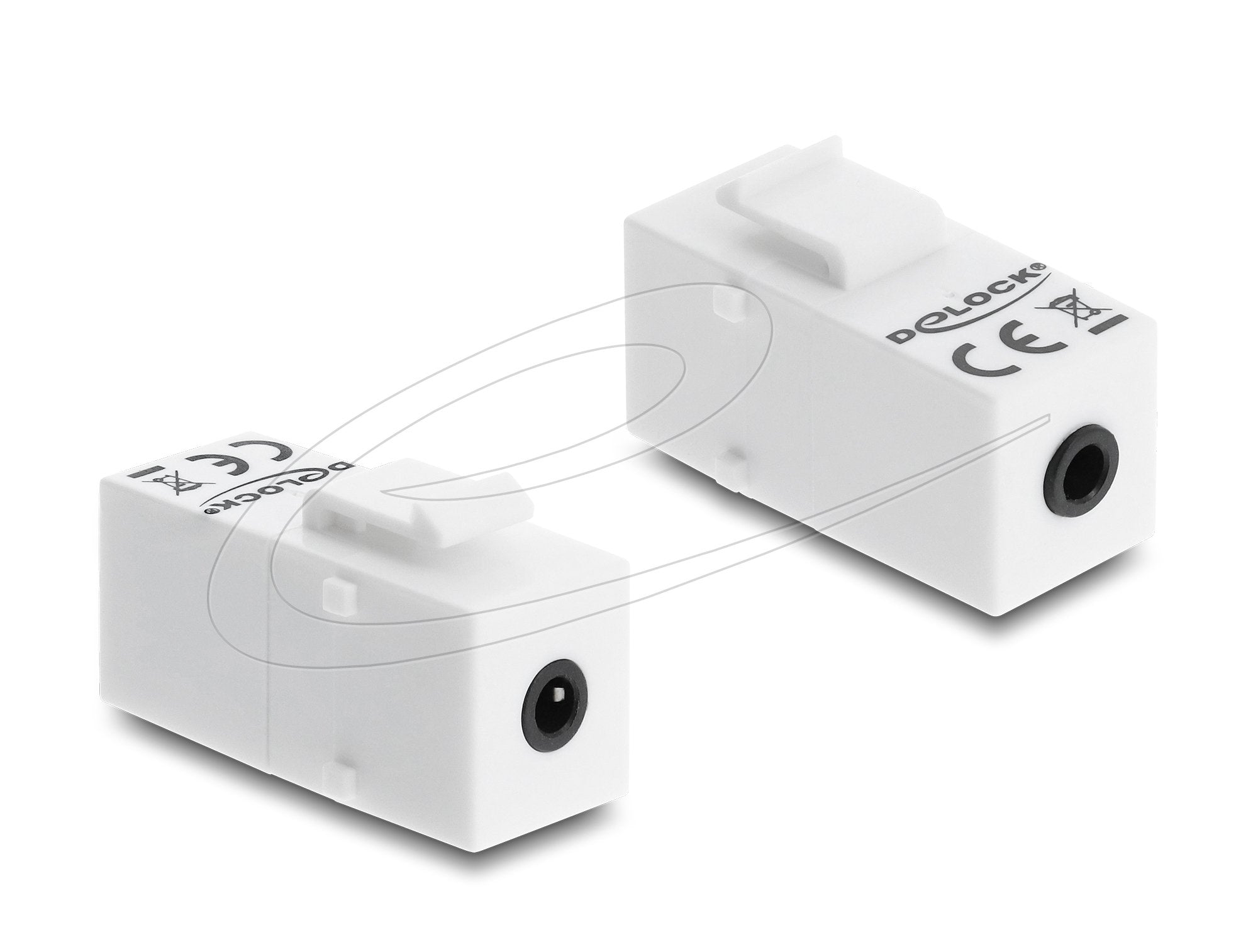 Keystone Modul Klinkenbuchse 3,5 Mm 4 Pin Zu Klinkenbuchse 3,5 Mm 4 Pin Weiss