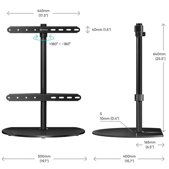 EAN 4603728443331 - ONKRON PT2-B soporte para TV 165,1 cm (65") Negro imagen 3