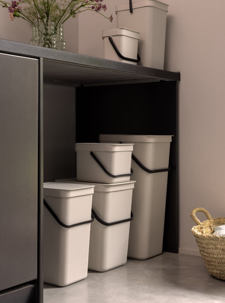 Brabantia Sort & Go Abfallbehäl. Soft Beige 6 L