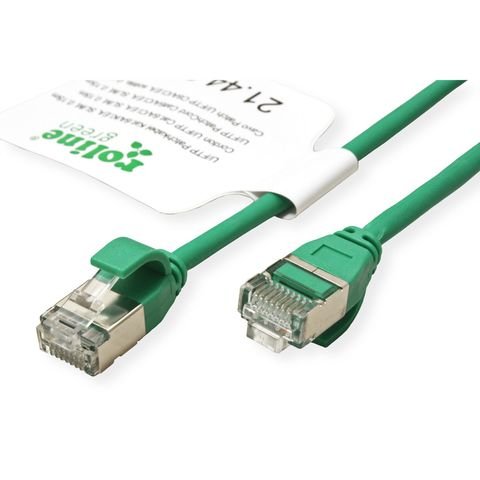 Roline Verde U Ftp Cable De Red Cat.6a (Class Ea), Lsoh, Slim, Grn, 1,5 M