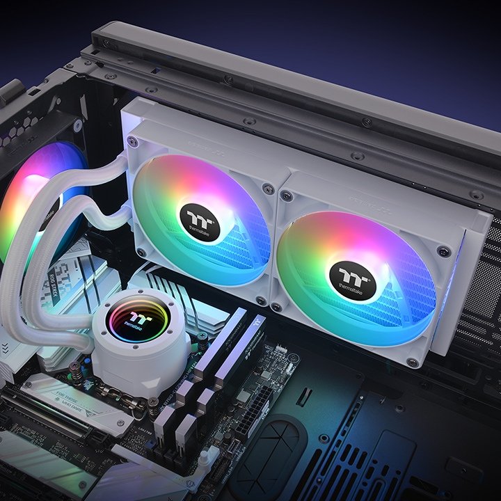 Refrigeración Thermaltake Th280 V2 Argb Sync All-In-One Liquid Cooler Snow Edition, Blanco