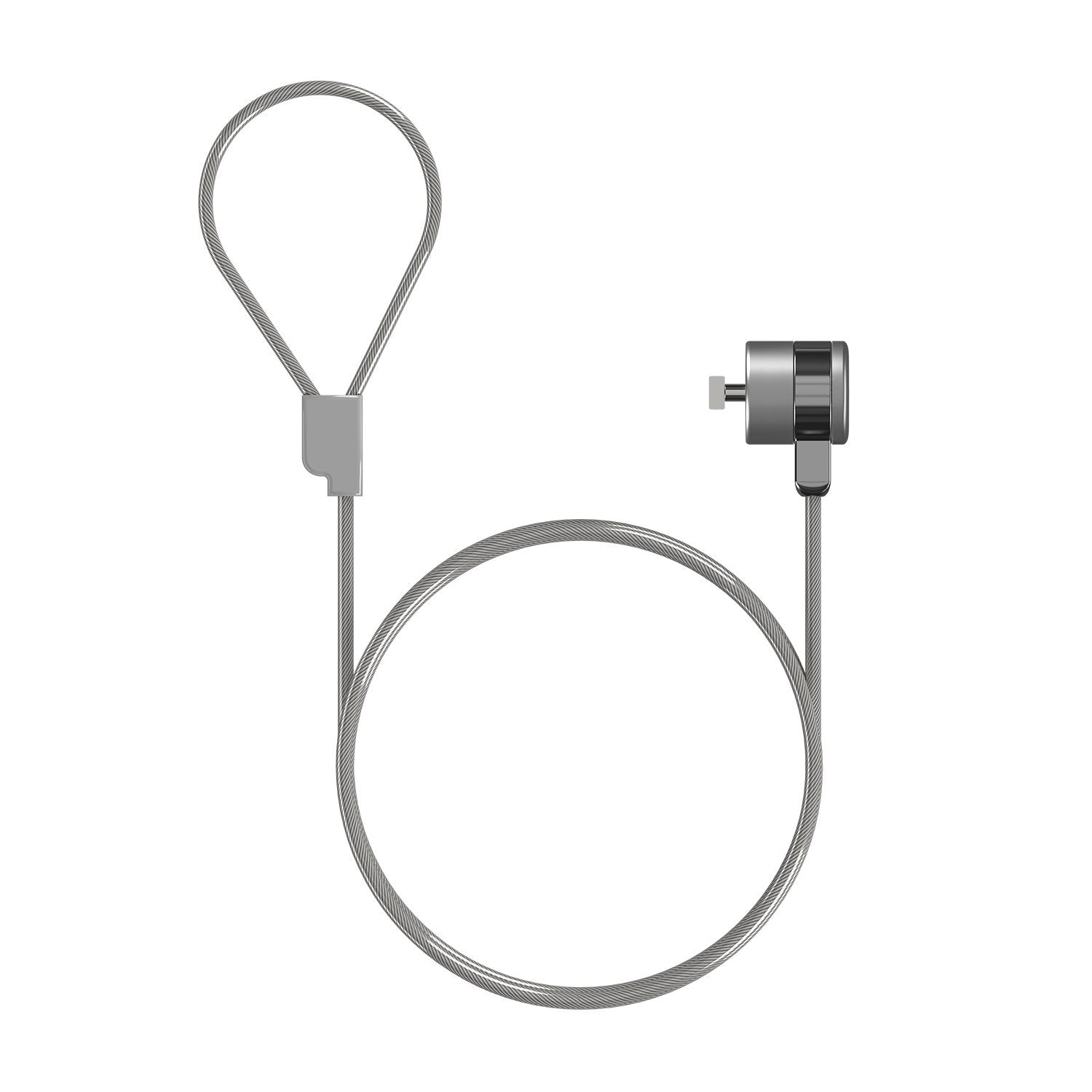 Aisens Cable De Seguridad Con Cerradura De Llave Para Ordenador, Monitor, Portatil - 1.5m