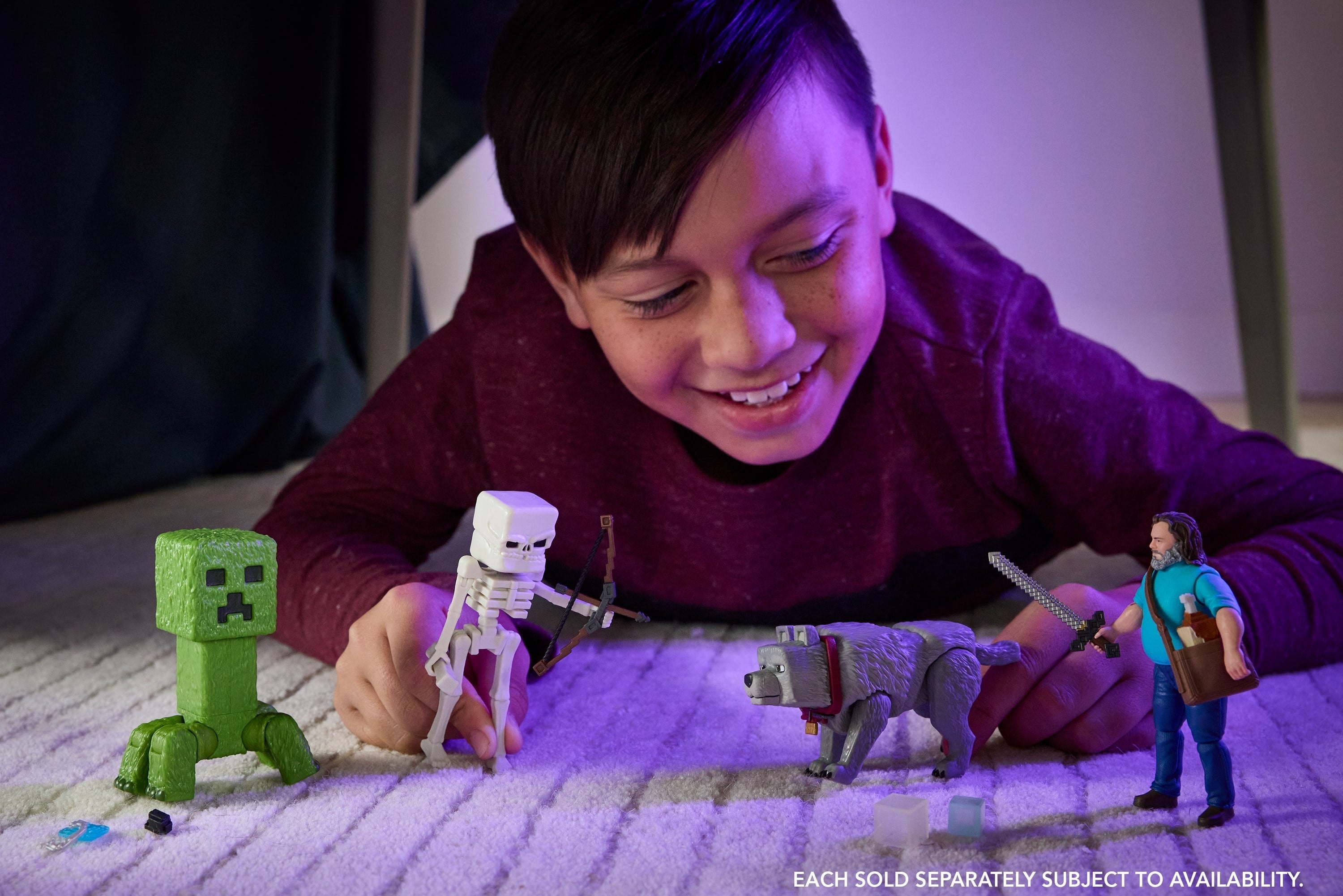 Mattel Minecraft Movie Creeper Action Figura Y Accesorios, Figura De Figura Conjunto De Figura De 10 Cm Jfr58