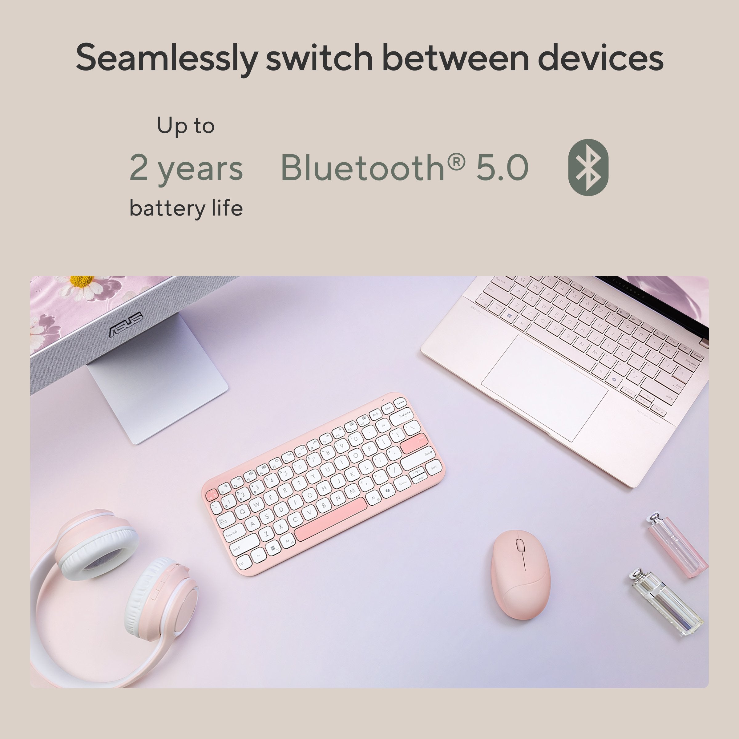 EAN 4711387539002 - ASUS KW100 KEYBOARD/BG/UI/80 teclado Universal Bluetooth Beige imagen 18