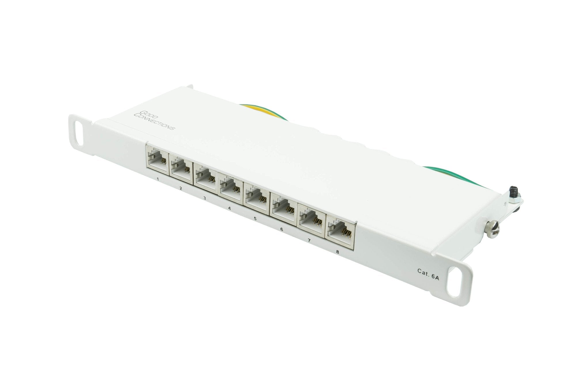 Good Connections Patchpanel 10"Cat. 6a 8-P 0,5he Reinweiss