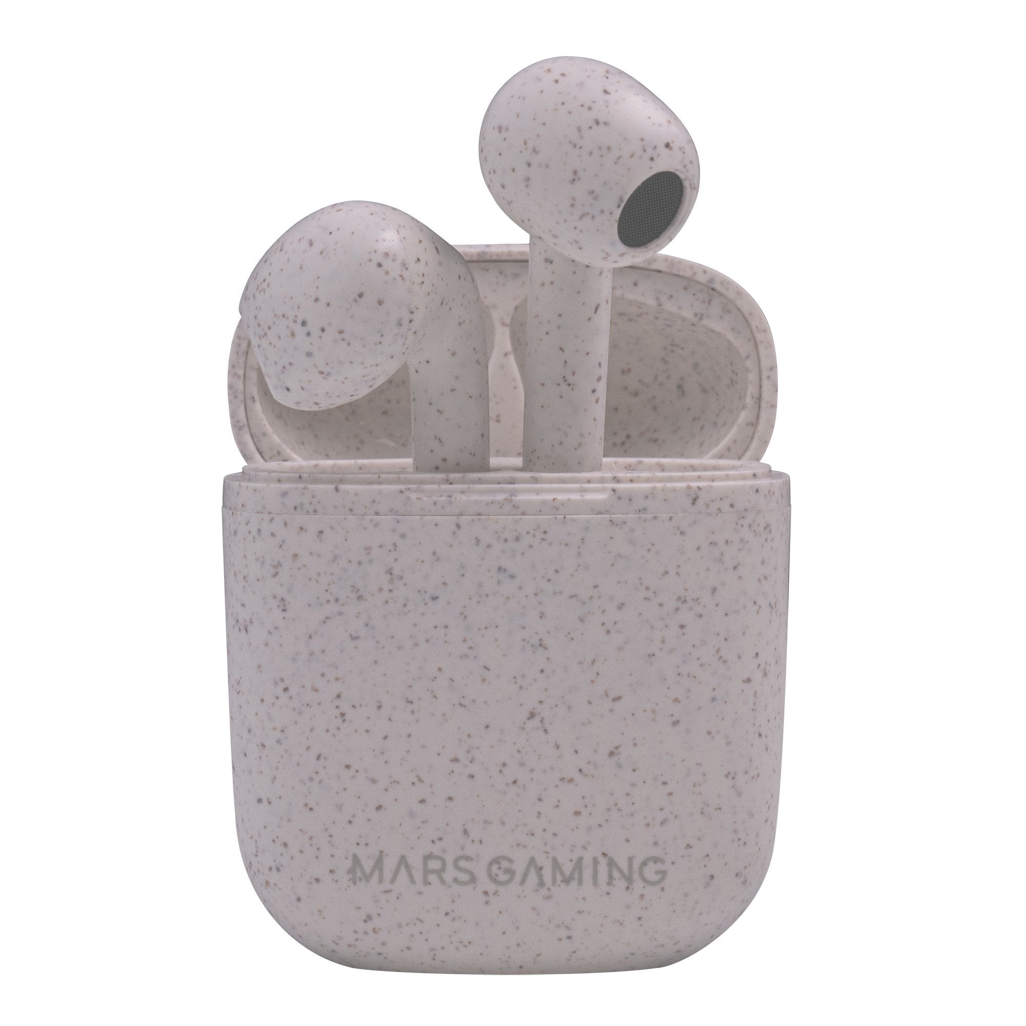 Auriculares Bluetooth Mars Gaming Mhi-Eco Con Estuche De Carga Autonomía 5h Grises