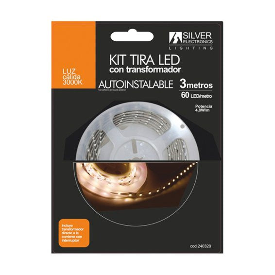 Kit Tira Led Silver Sanz 240328 3m -  4.8w - M -  3000k