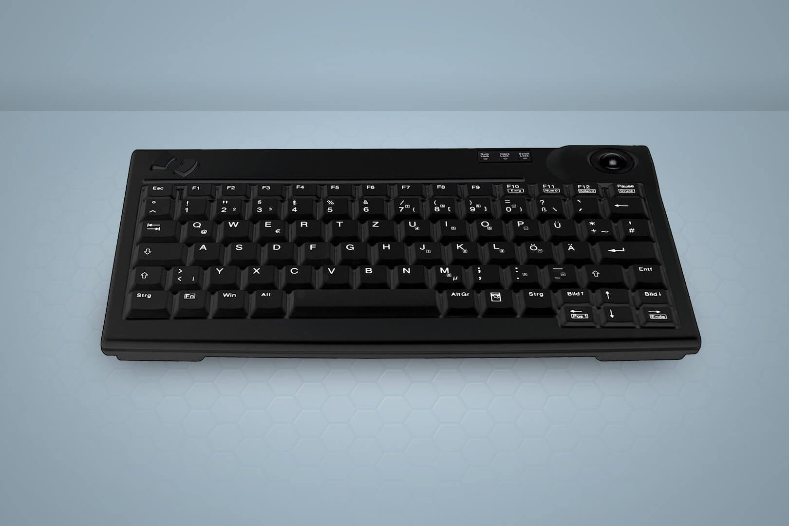 Cherry Aktive Key Industry 4.0 Mini Trackball Keyboard Usb