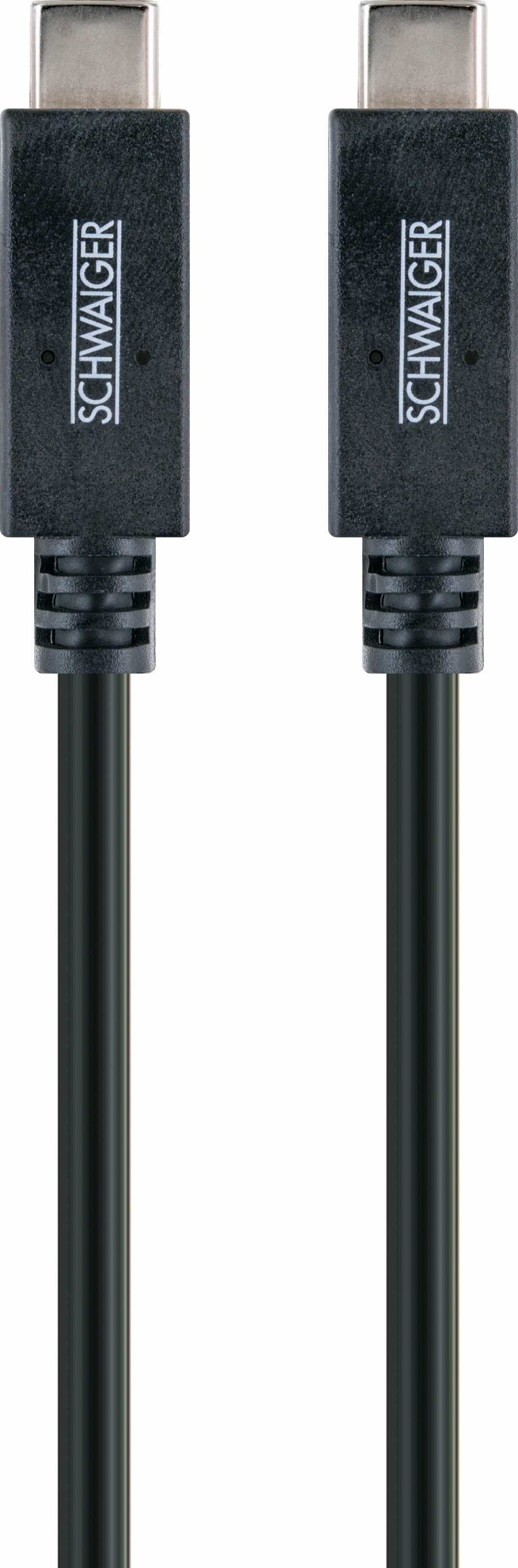 Schwaiger Cable Usb 3.1 Tipo C <> Tipo C 1m, Negro