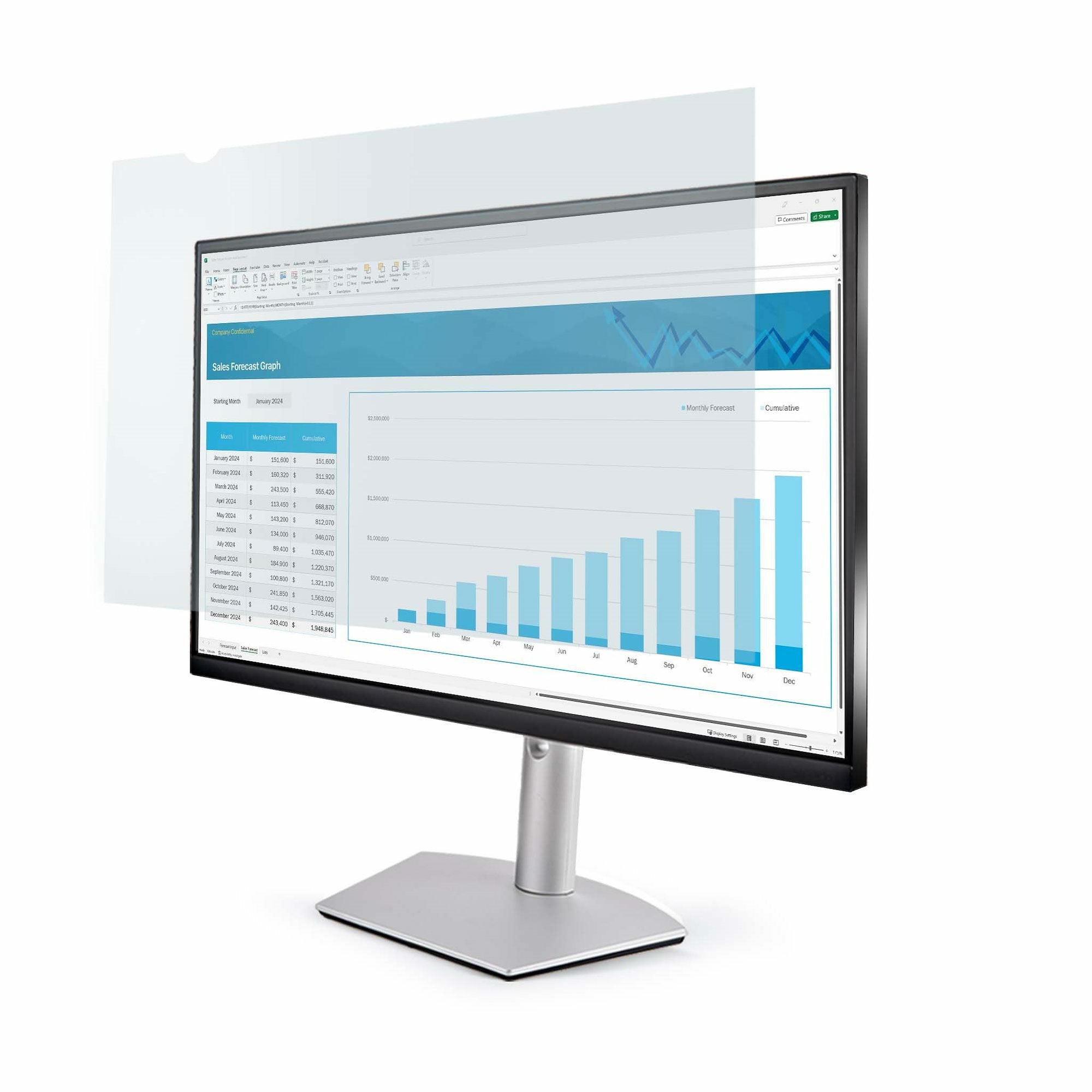EAN 0065030902014 - StarTech.com 2461-ANTI-BLUE-LIGHT accesorio para monitor Filtro antirreflectante imagen 1