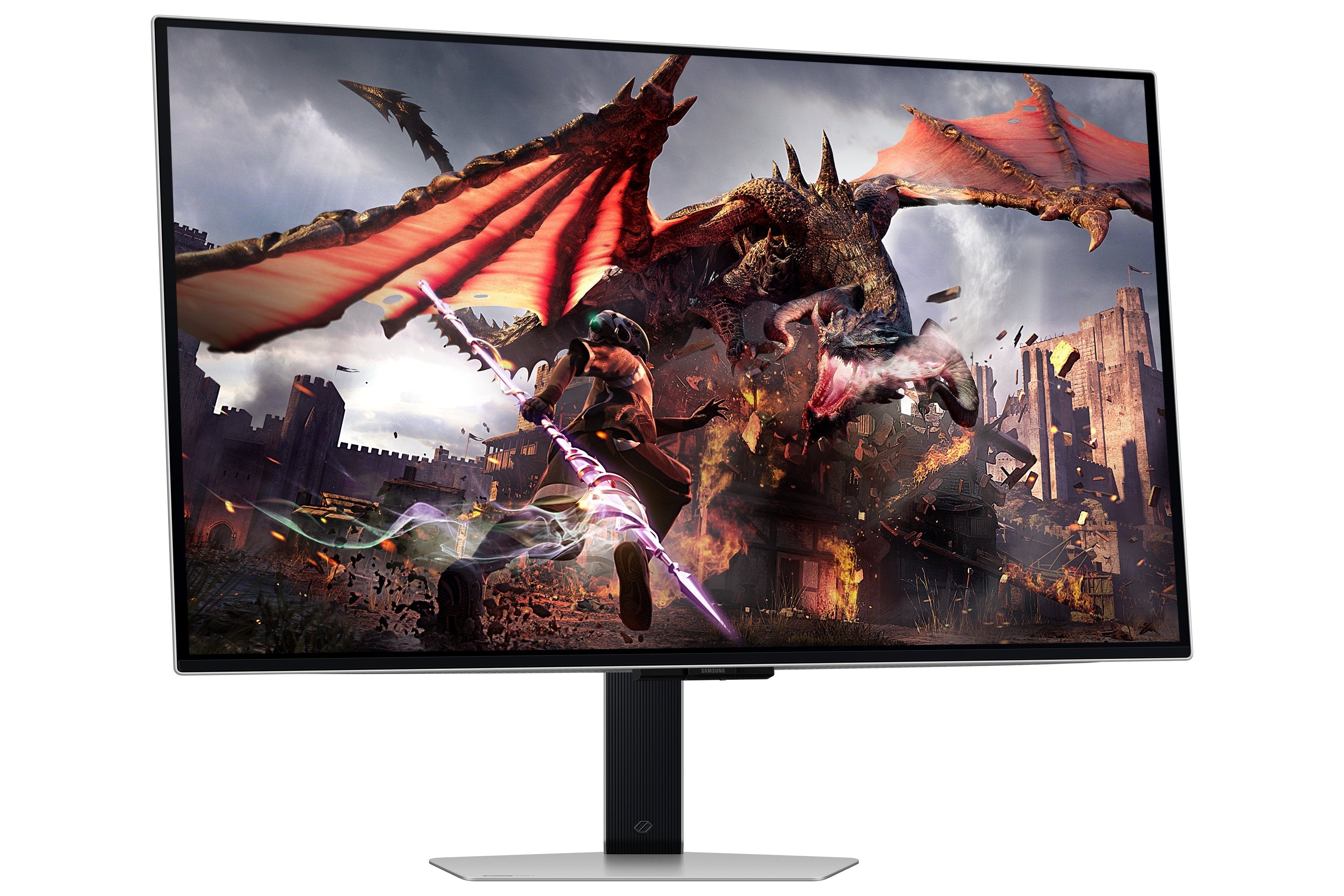EAN 8806095503189 - Samsung G80SD pantalla para PC 81,3 cm (32") 3840 x 2160 Pixeles 4K Ultra HD OLED Plata imagen 4