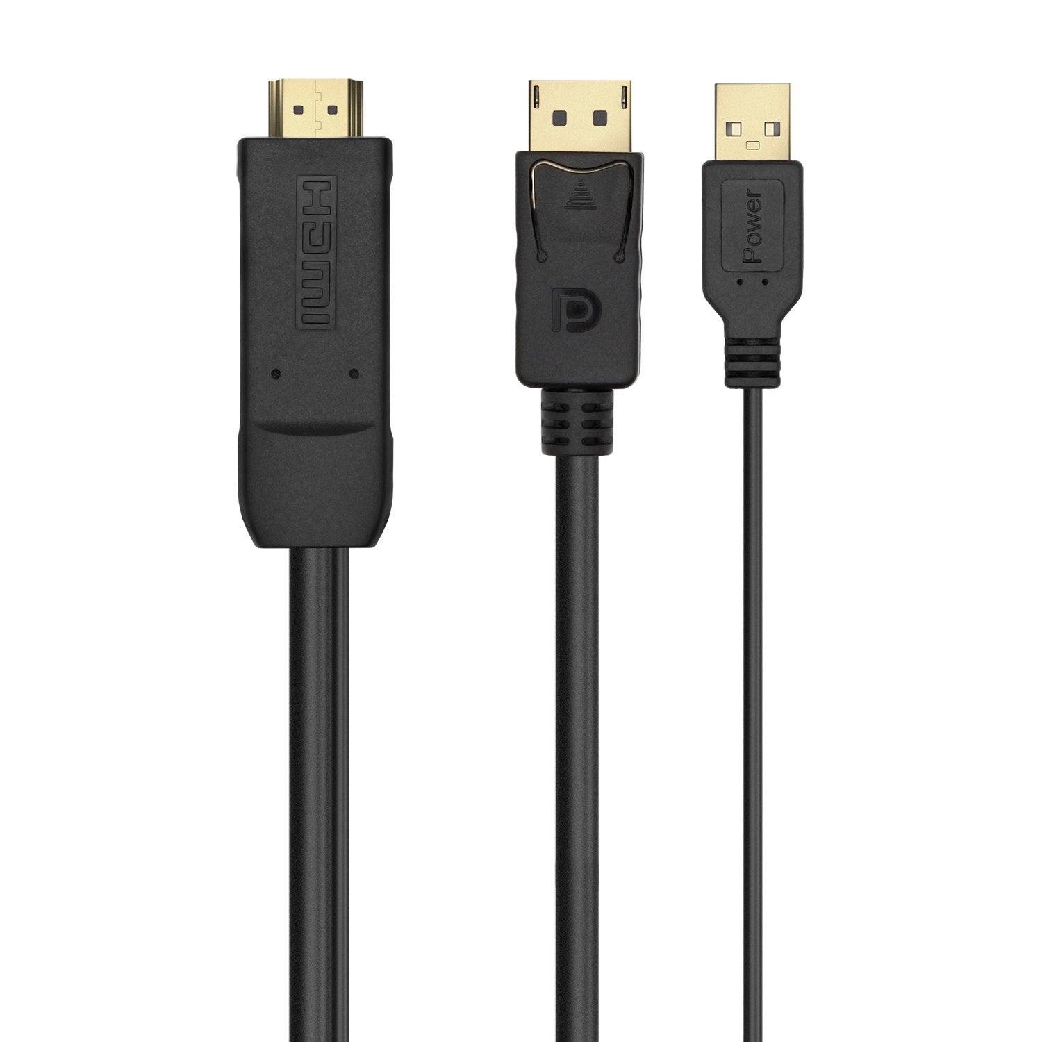 Aisens Cable Activo Hdmi 2.0 + Usb Alim. A Displayport V1.2 - Hdmi/M-Usb/M-Dp/M - 1.80m - Negro