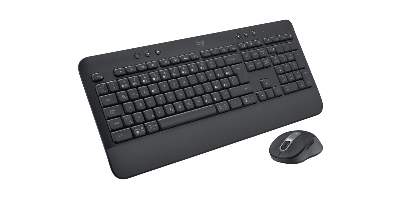 Teclado Checo, Eslovaco + Ratón Logitech Signature Mk650 Combo For Business Bluetooth Qwertz Grafito