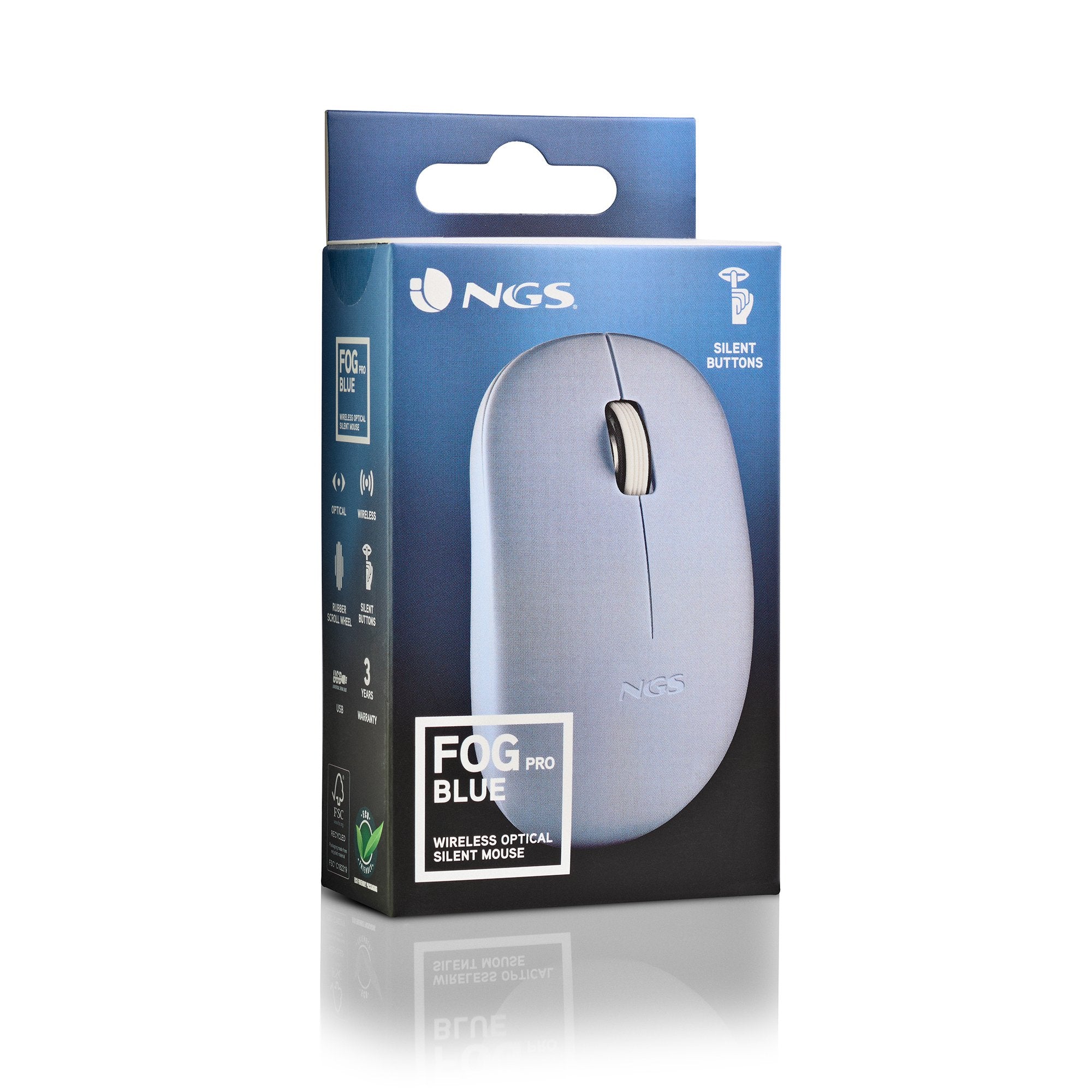EAN 8435430624892 - NGS FOG PRO ratón Oficina Ambidextro RF inalámbrico Óptico 1000 DPI imagen 5