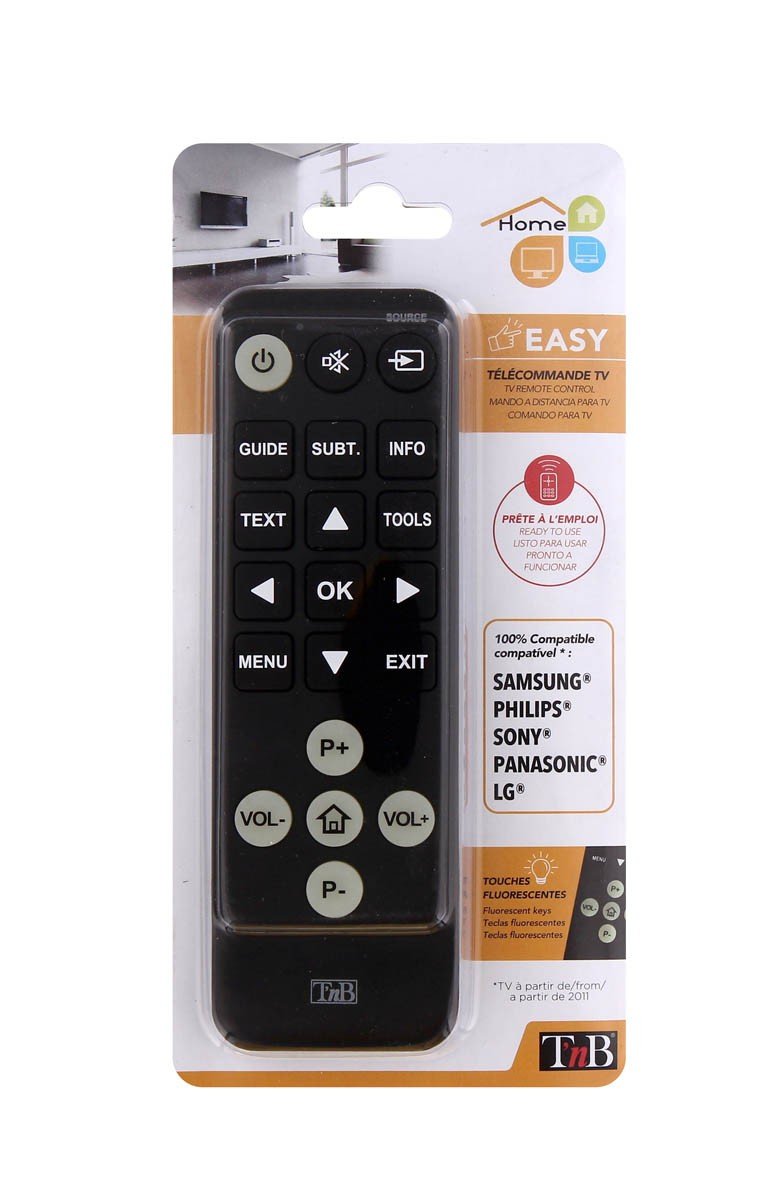 EAN 3303170086551 - T'nB TCUNSENIOR mando a distancia IR inalámbrico TV Botones imagen 4
