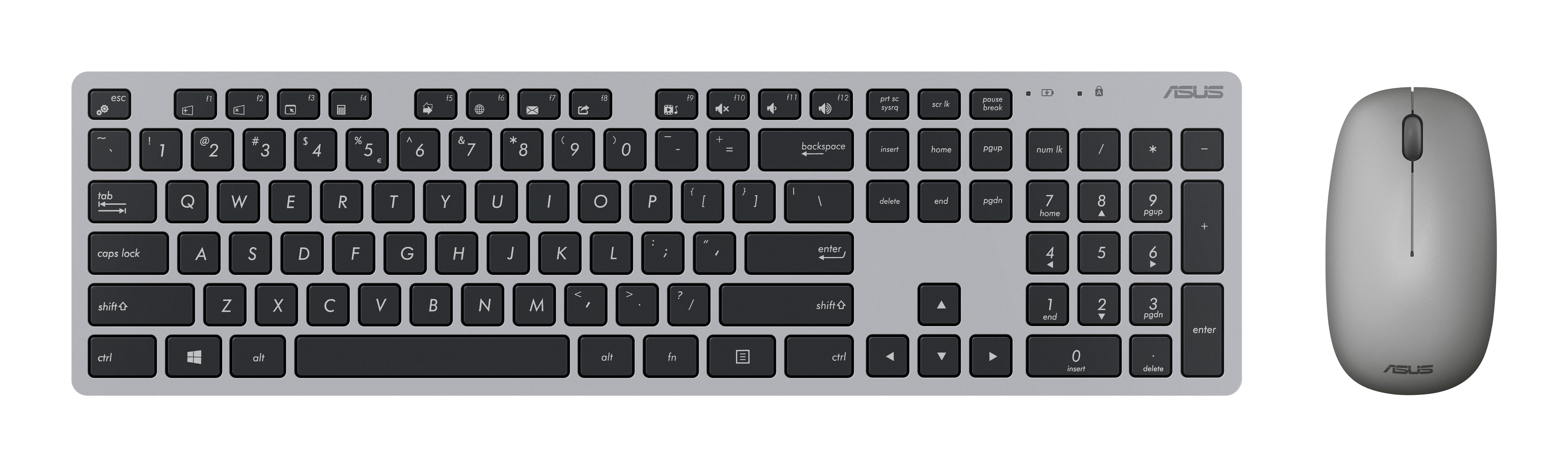 EAN 4711081636168 - ASUS W5000 teclado Ratón incluido Oficina RF inalámbrico Gris imagen 1