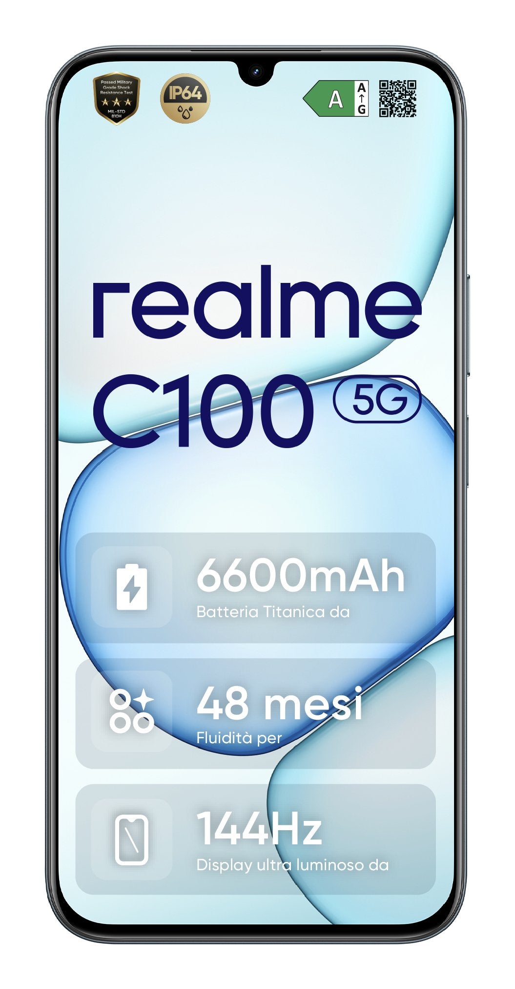 EAN 6941764486225 - realme C100 5G 17,3 cm (6.8") SIM doble Android 16.0 USB Tipo C 4 GB 256 GB 6600 mAh Verde imagen 1