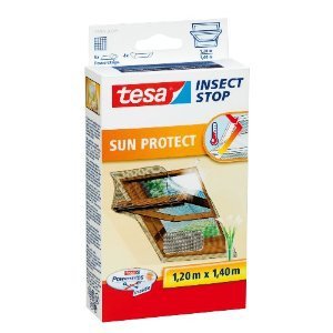 Tesa Insect Stop Sun Protect Red Anti Mosquitos Ventana Plata 1,2x1,4m