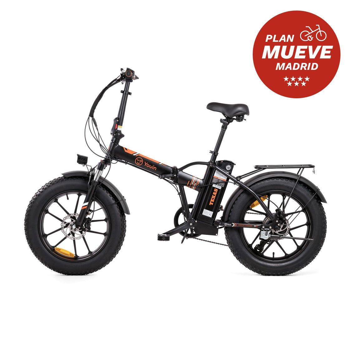 Bici-Ebike Youin Texas Ii Urban 20" Bat. Extraible