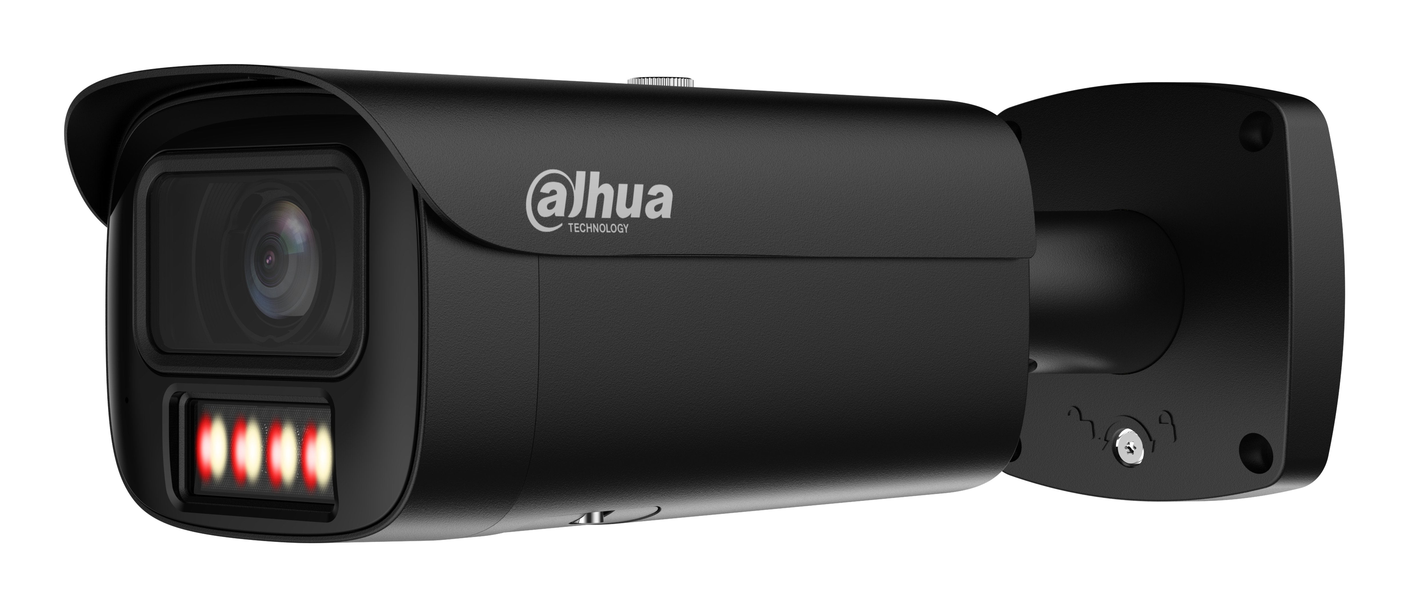 Dahua Ipc-Hfw5459e1-Ze-Il-B Tubular Ip H265 4m Wdr140db Iluminación Dual Led60m/Ir60m 2.7-12vfm Ik10 Ip67 Epoe Sd Audio Mic E/S Ai. Color Negro
