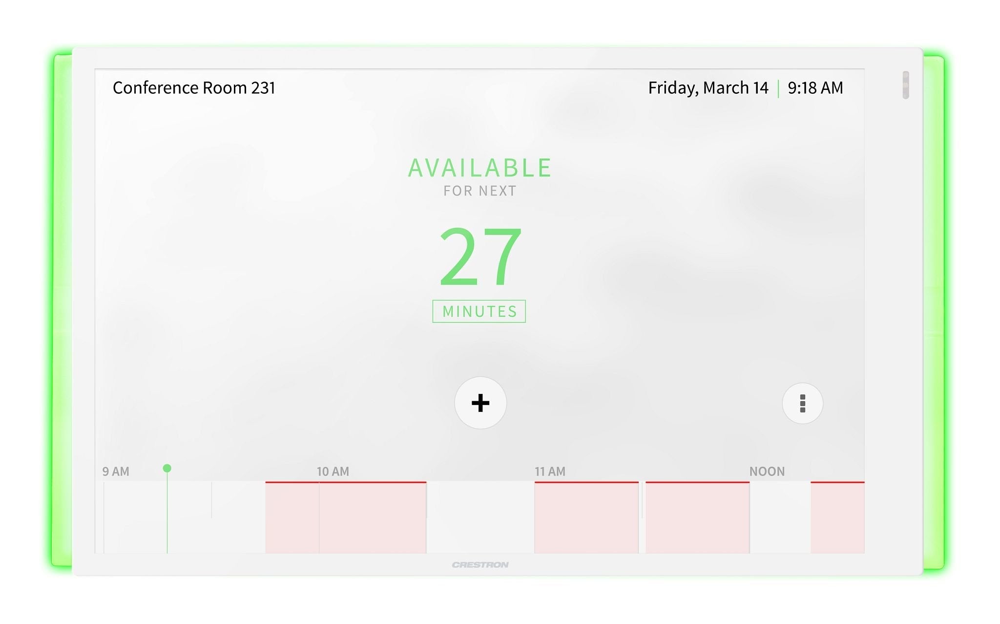 Crestron Room Scheduling Touch Screen Tss-1070-W-S-Lb Kit Administrador De Salas Inalámbrico Cableado Bluetooth 802.11a/B/G/N/Ac 2.4 Ghz 5 Ghz 10/100 Ethernet Smooth White