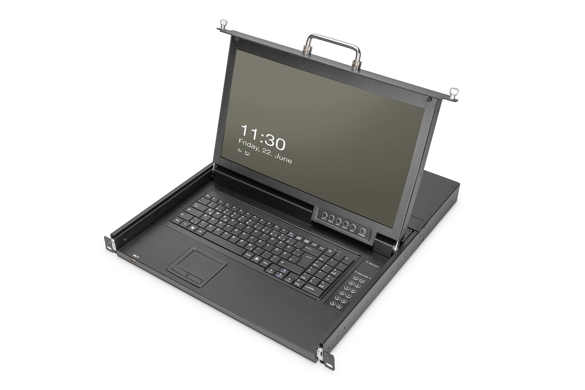Digitus Modulare Hd Lcd Kvm Konsole Mit 17" Tft, 16-Port Vga Kvm Anschluss