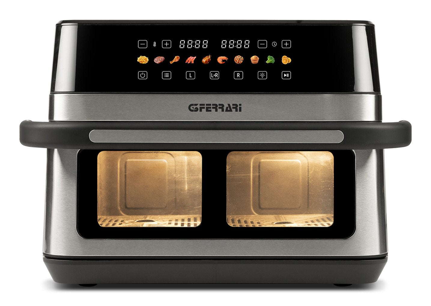 Freidora  G3 Ferrari G10223 Doble 12 L Independiente 2200 W Freidora De Aire Caliente Negro, Acero Inoxidable