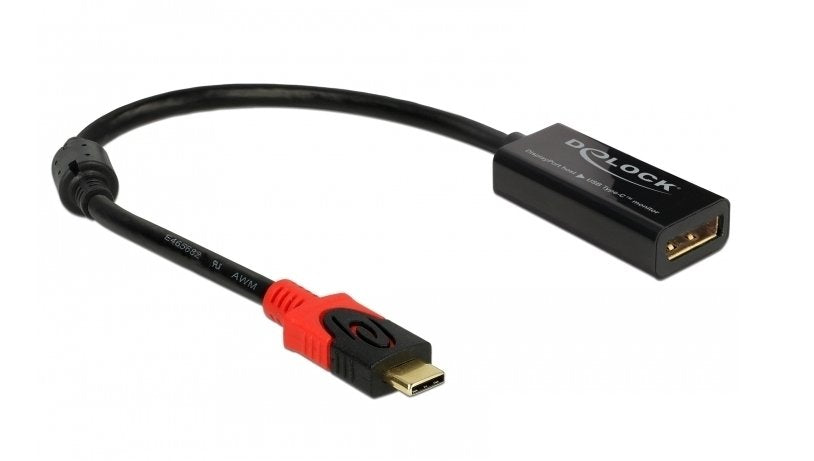 Delock Adaptador Thunderbolt Dp  To Usb-C 20cm Black 4k, 60hz