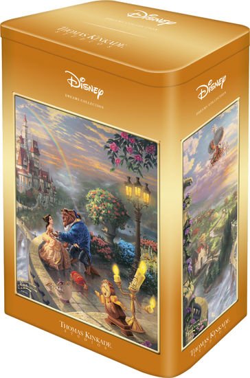 Puzzle Schmidt Spiele Thomas Kinkade Studios: Disney - Beauty And The Beast In Der Nostalgie Metalldose, 59926