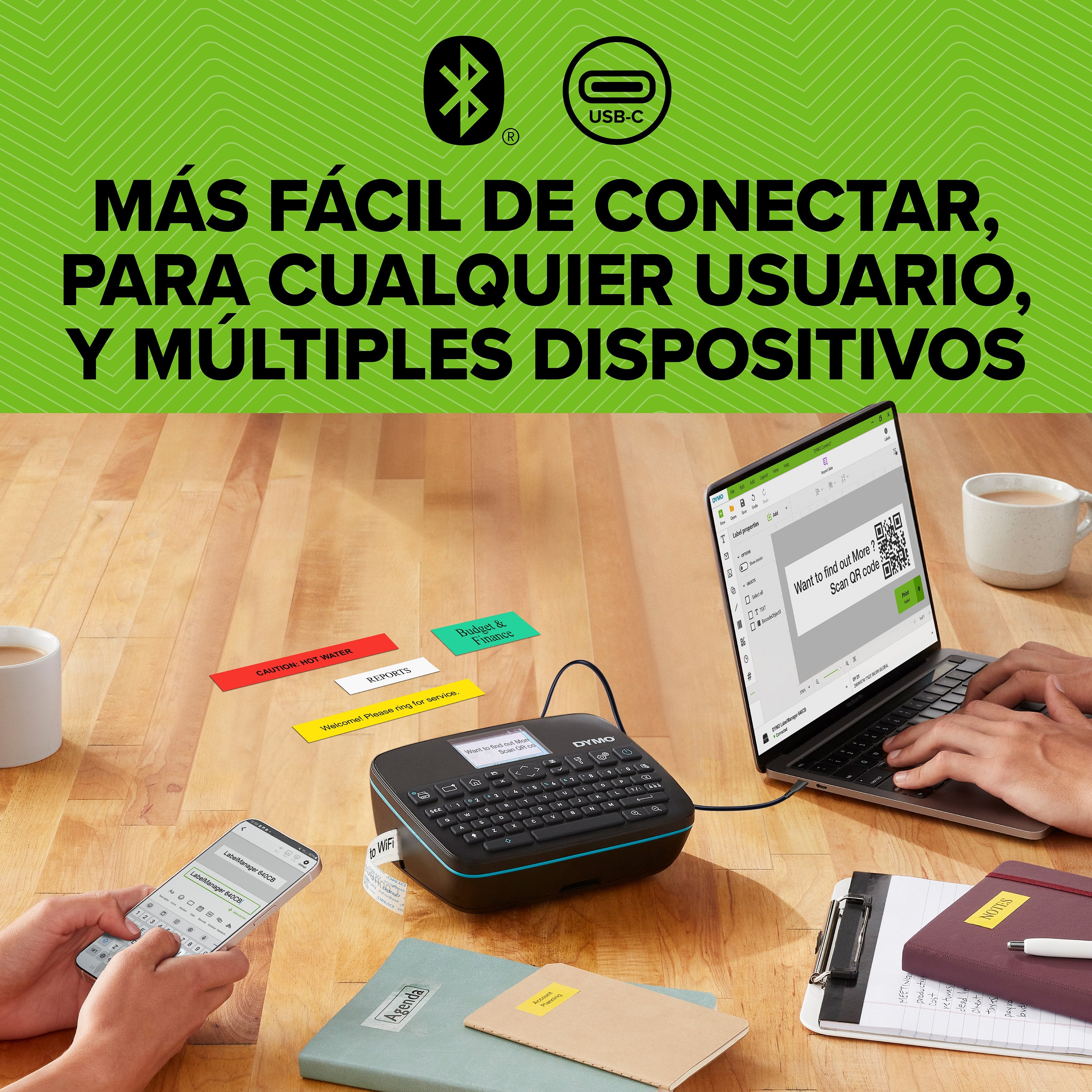 EAN 0071701063779 - DYMO LabelManager Executive 640CB impresora de etiquetas Color Inalámbrico y alámbrico imagen 8