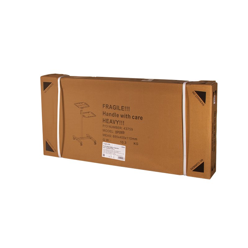 Logilink Carro Para Proyector/Portátil, Regulable En Altura, Inclinable, 10 Kg Máx.