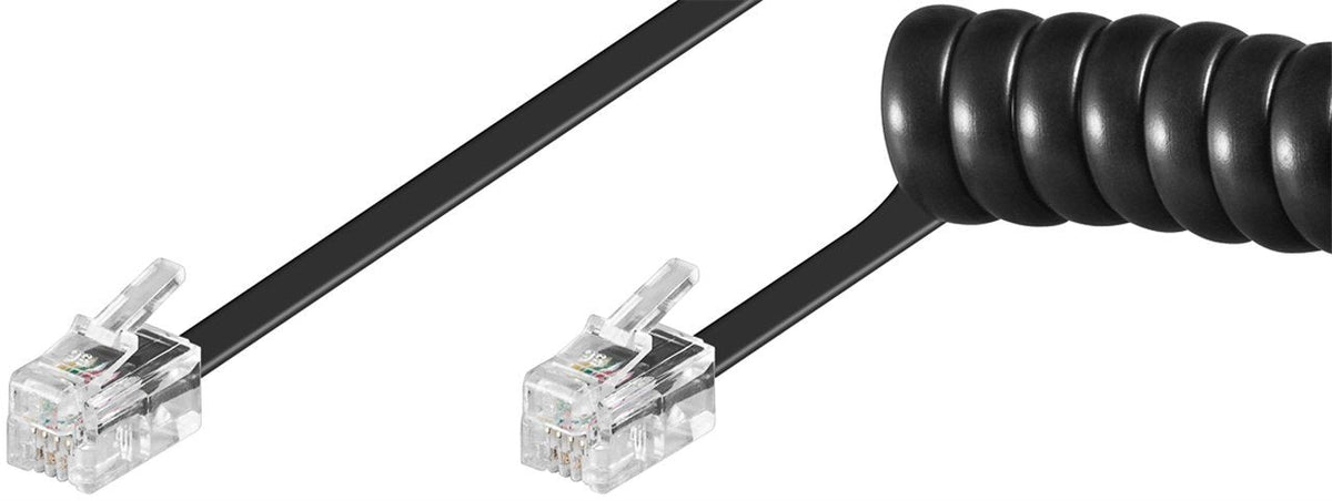 Goobay 68003 Cable Telefónico 7 M Negro