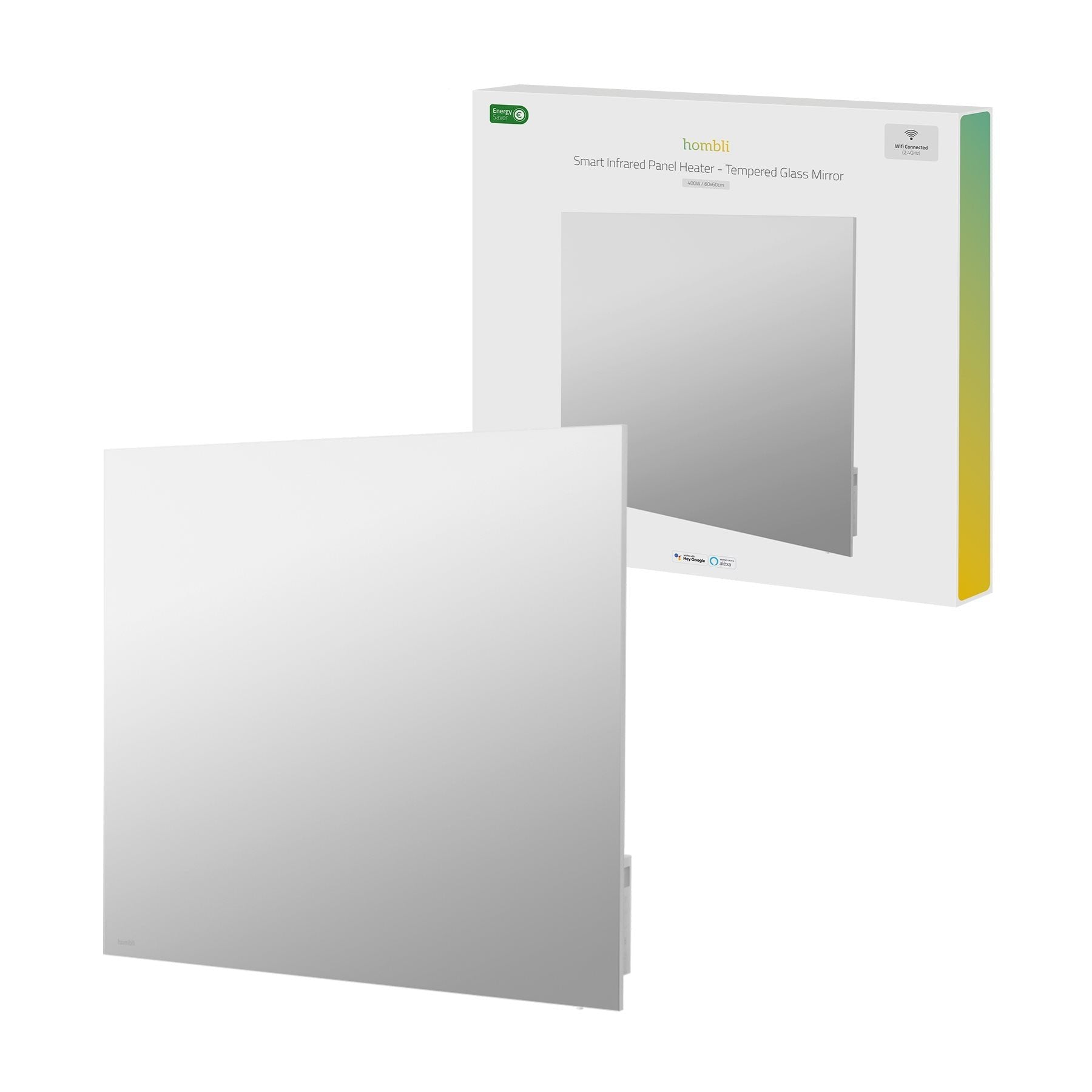 Hombli Smartes Infrarot Glas Heizpanel 400w Spiegel