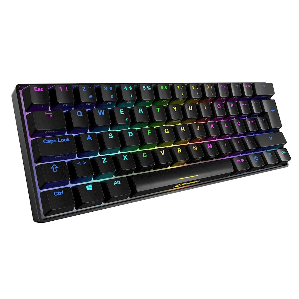 Teclado Portugues Gaming Sharkoon Skiller Sgk50 S4 Kailh Red Negro
