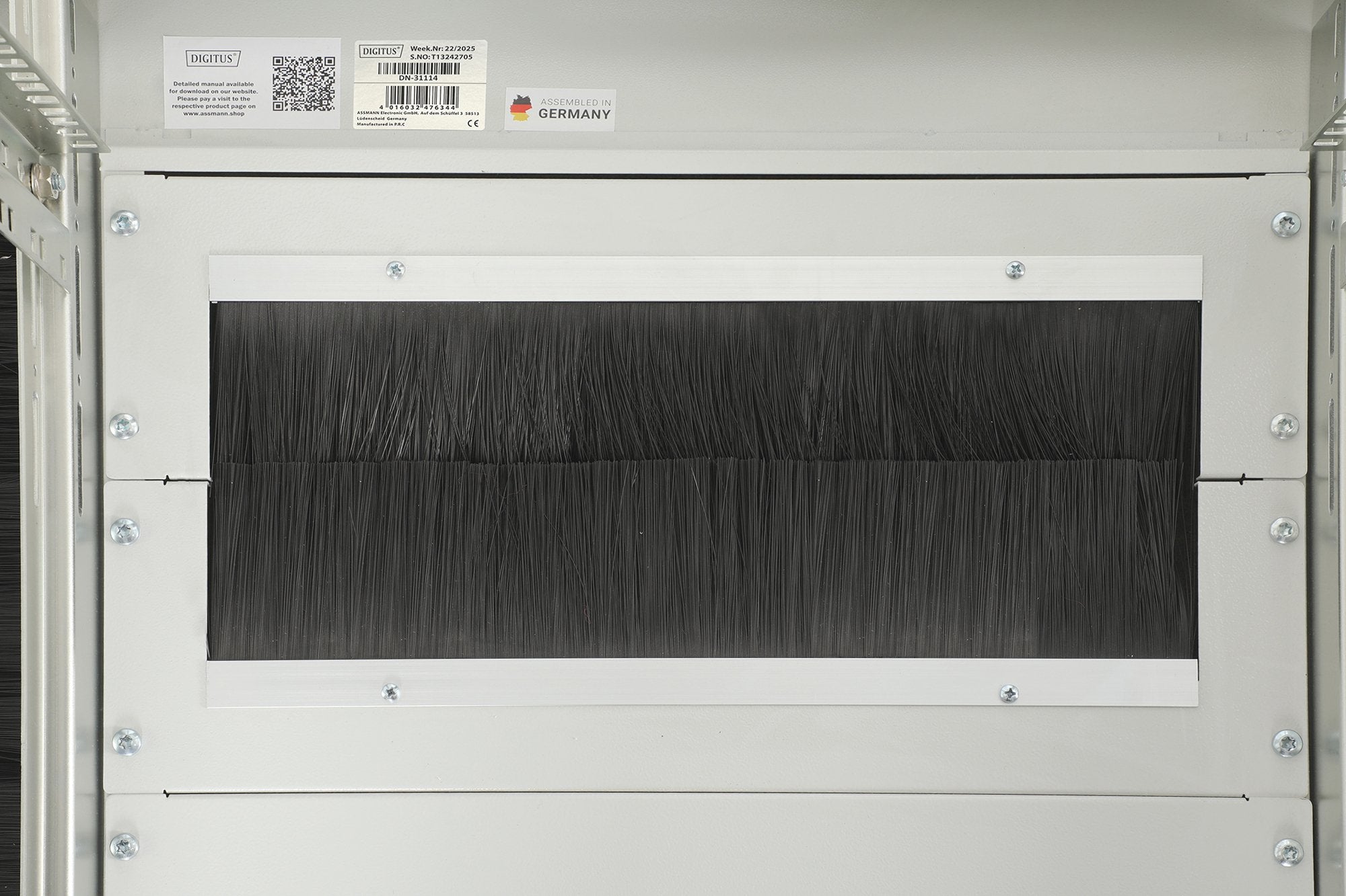 Armario De Red De 42ua Unique, 2053x800x800 Mm Puerta Frontal Acristalada Dos Hojas, Gris