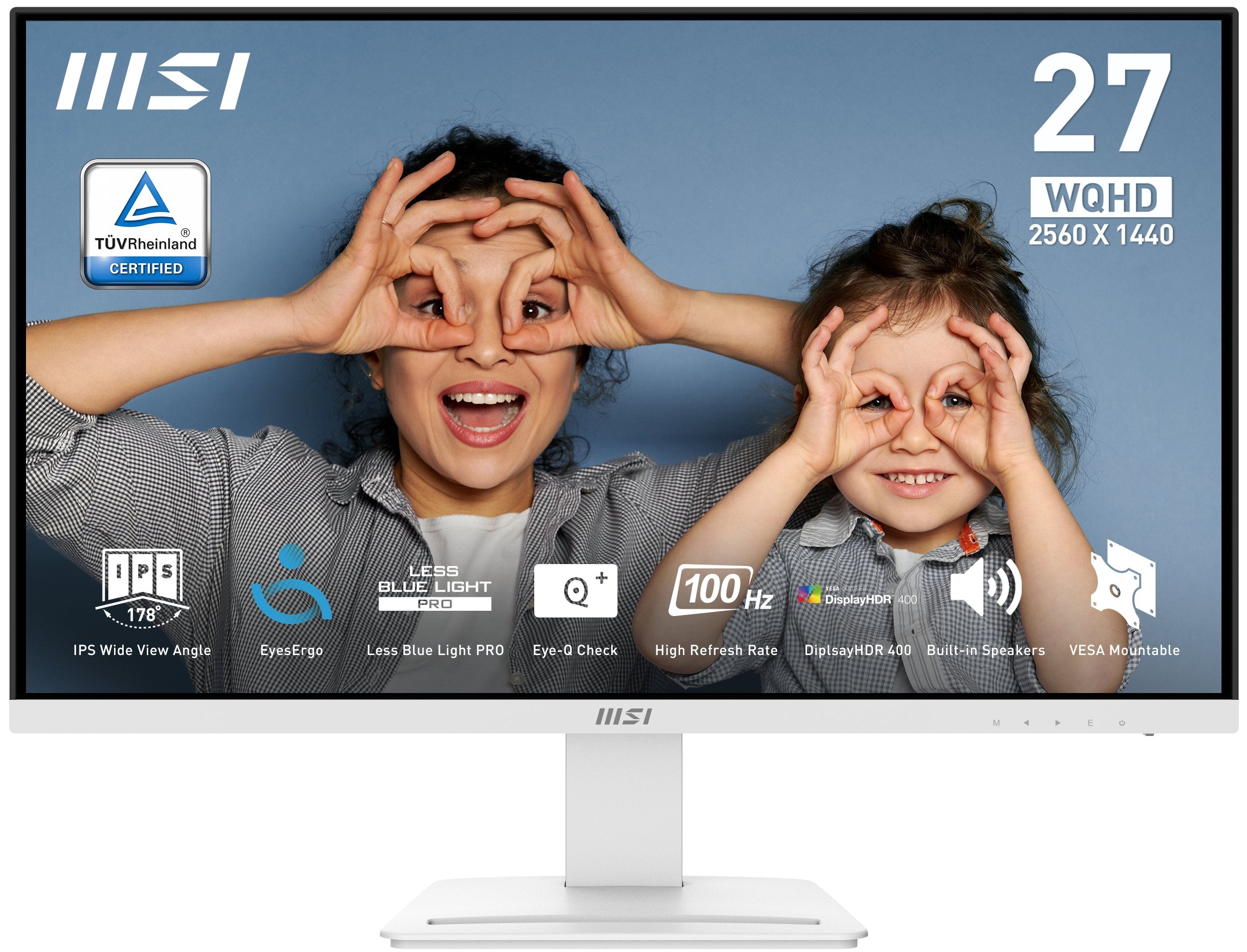 EAN 4711377212854 - MSI Pro MP273QW E2 pantalla para PC 68,6 cm (27") 2560 x 1440 Pixeles Wide Quad HD Blanco imagen 1