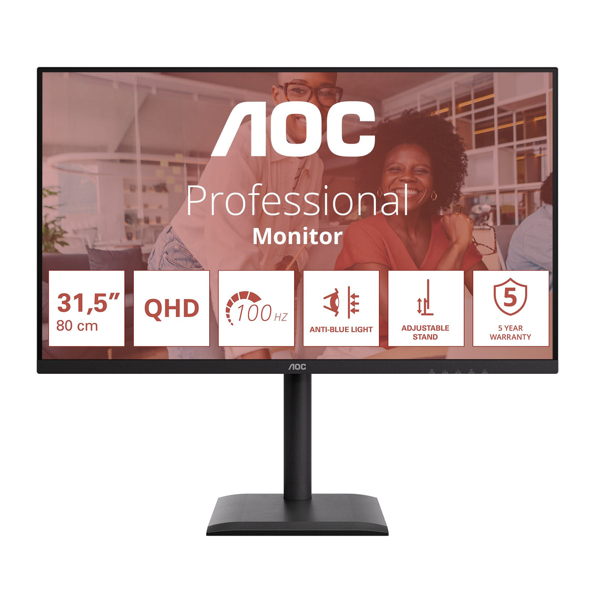 EAN 4038986112956 - AOC E4 Q32E4U pantalla para PC 80 cm (31.5") 2560 x 1440 Pixeles Quad HD LED Negro imagen 2