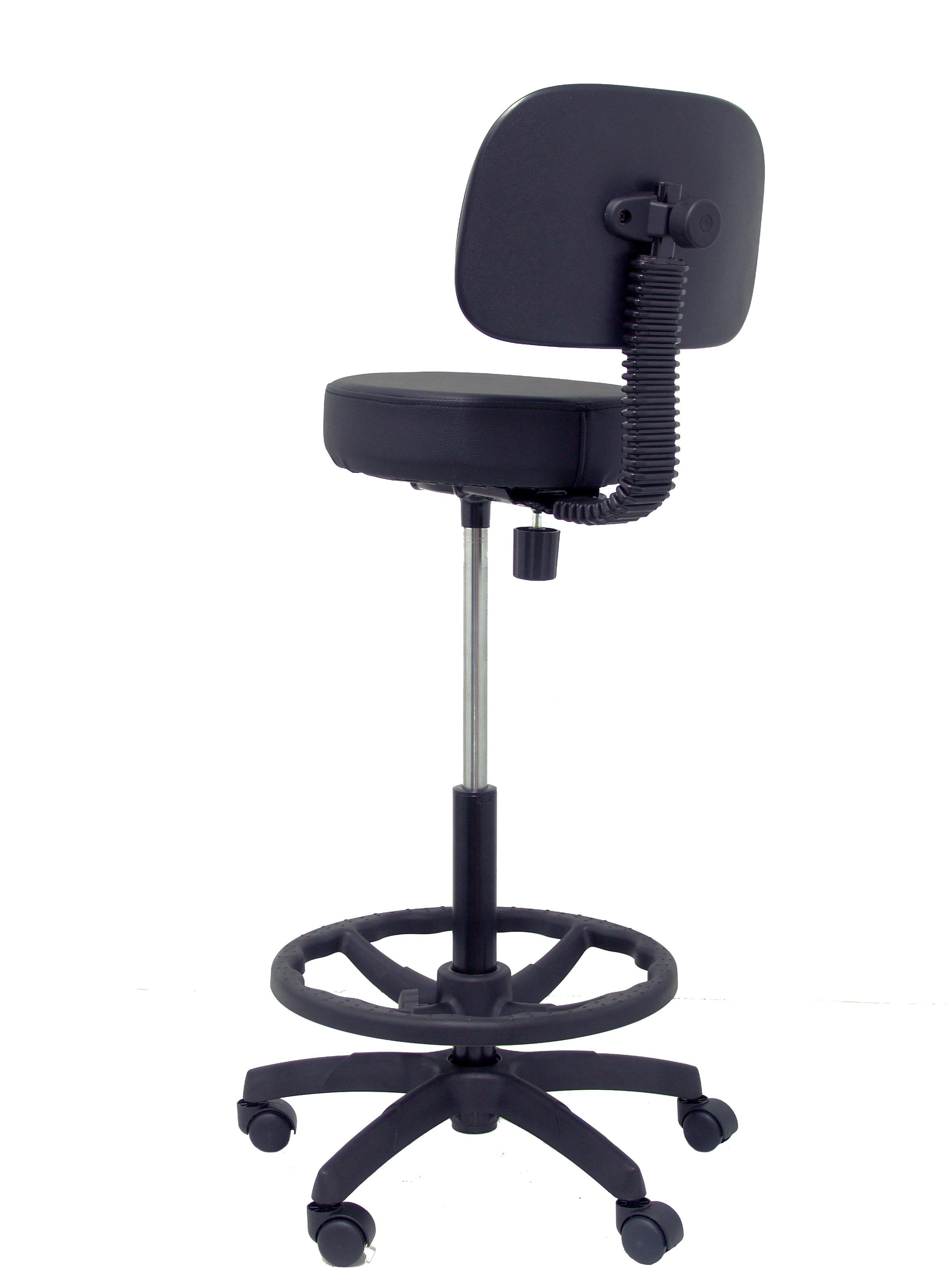 Taburete Llanos Similpiel Negro T01clspne
