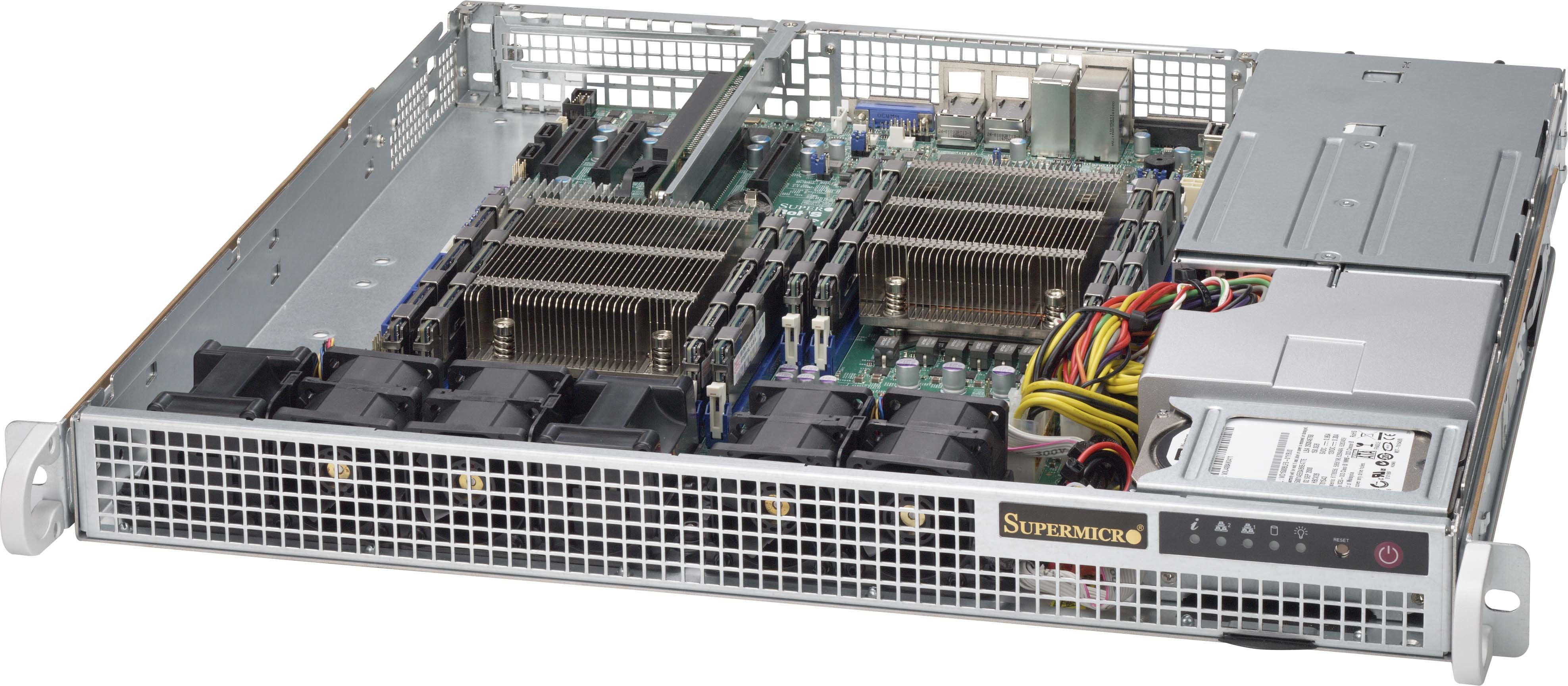 Supermicro Superchassis 514-R407c Estante Gris 400 W