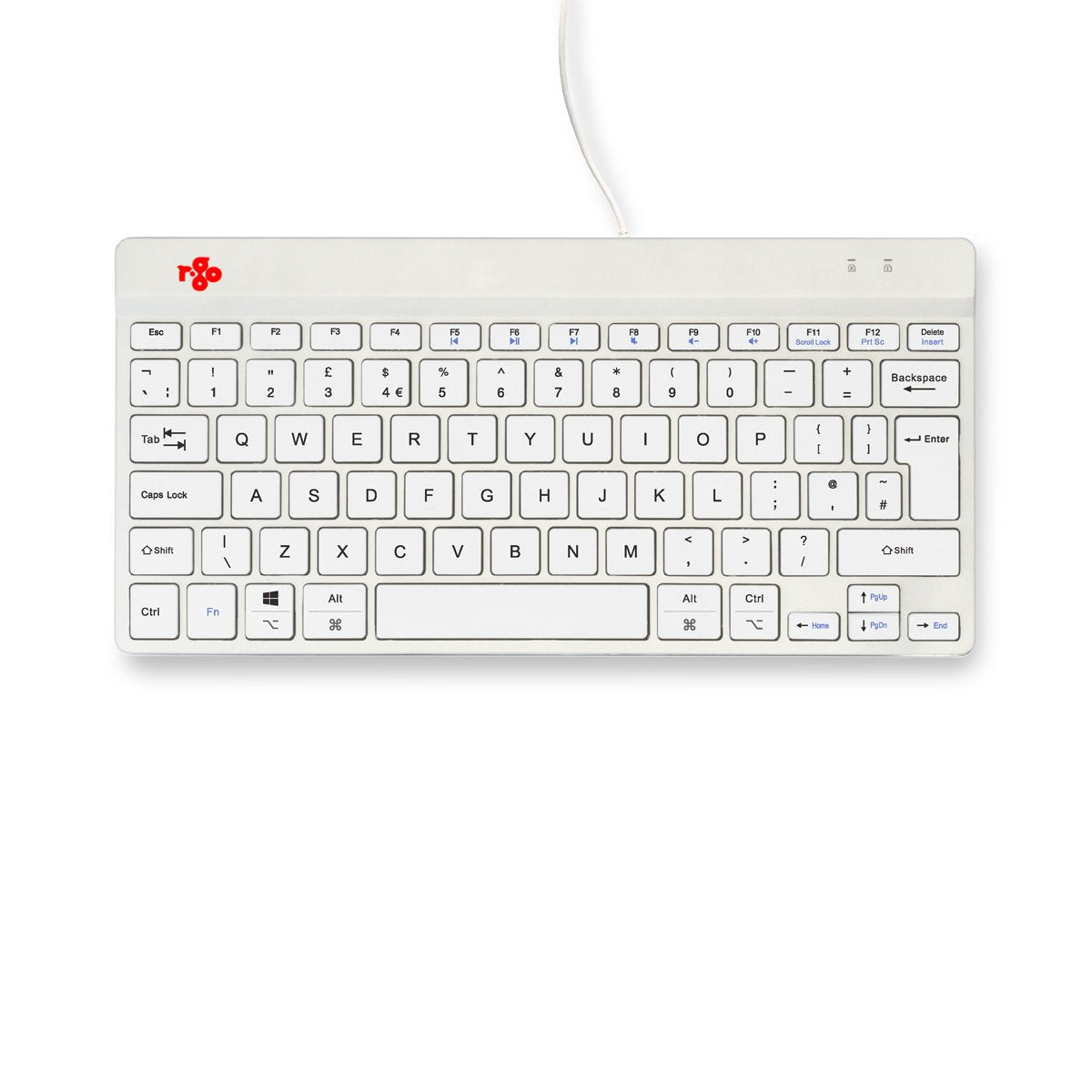 EAN 8719274492085 - R-Go Tools RGOCOUKWDWH teclado Oficina USB Inglés imagen 7