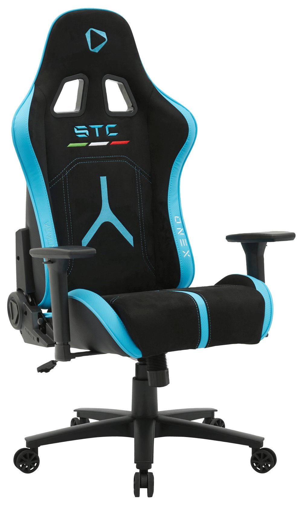 Silla Gaming  Onex Stc Alcantara Serie L - Negro Azul