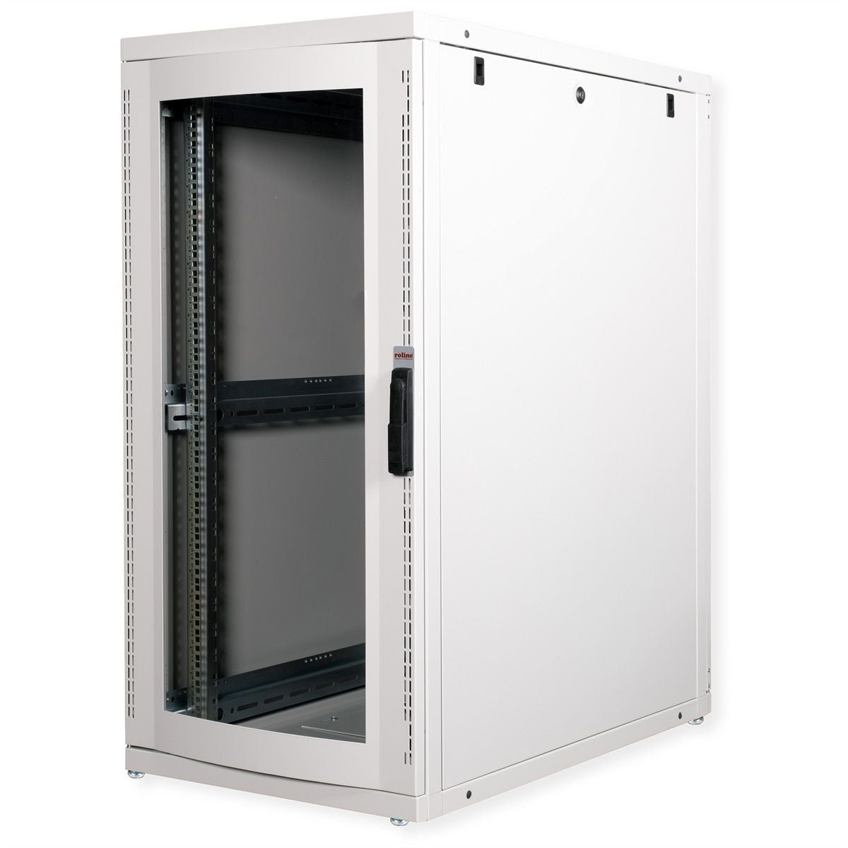 Roline 19-Zoll Serverschrank Pro 26 He, 600x1000 Bxt Grau Plexiglas