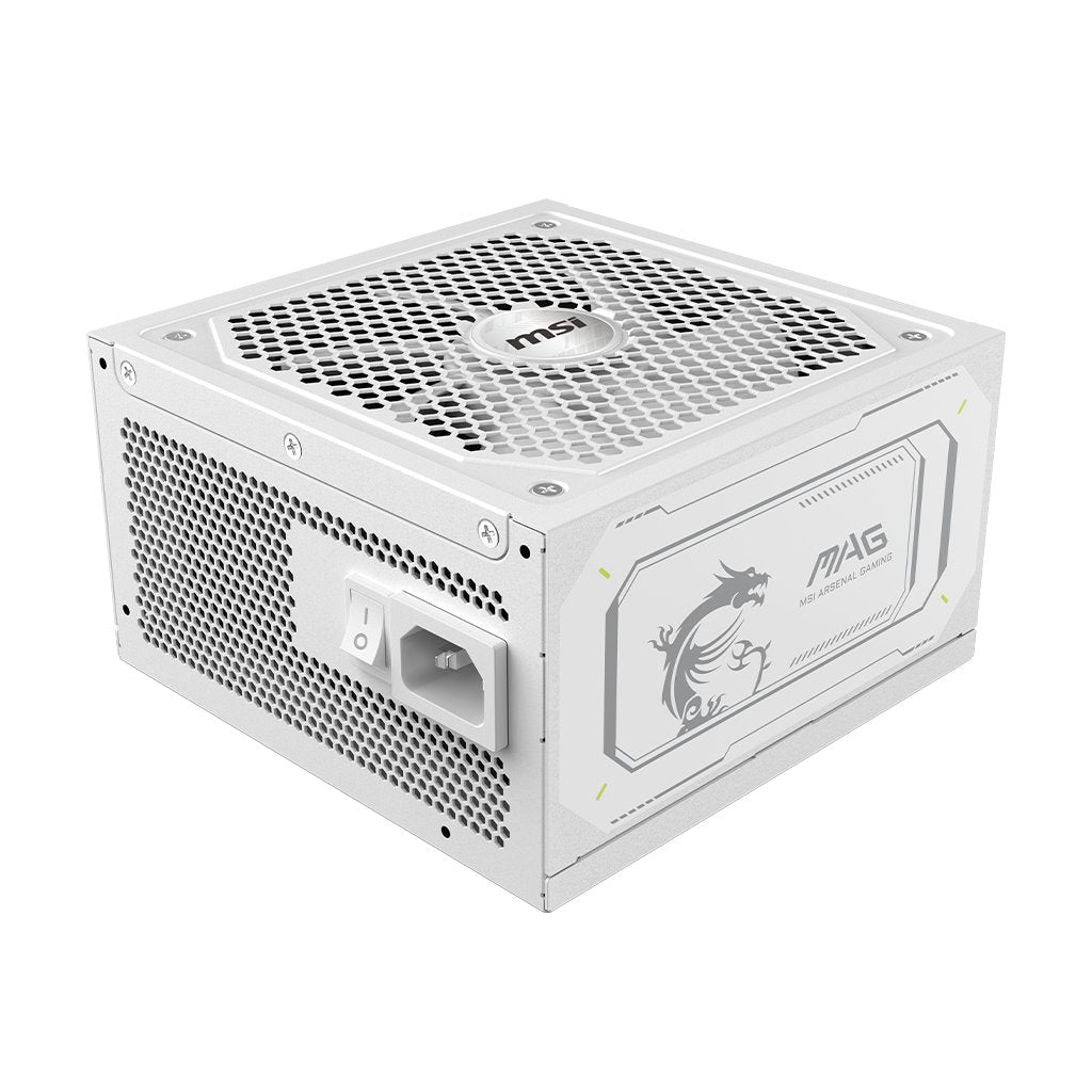 Fuente De Alimentación Msi Mag A1000gl Pcie5 White 1000 W 24-Pin Atx Atx Blanco