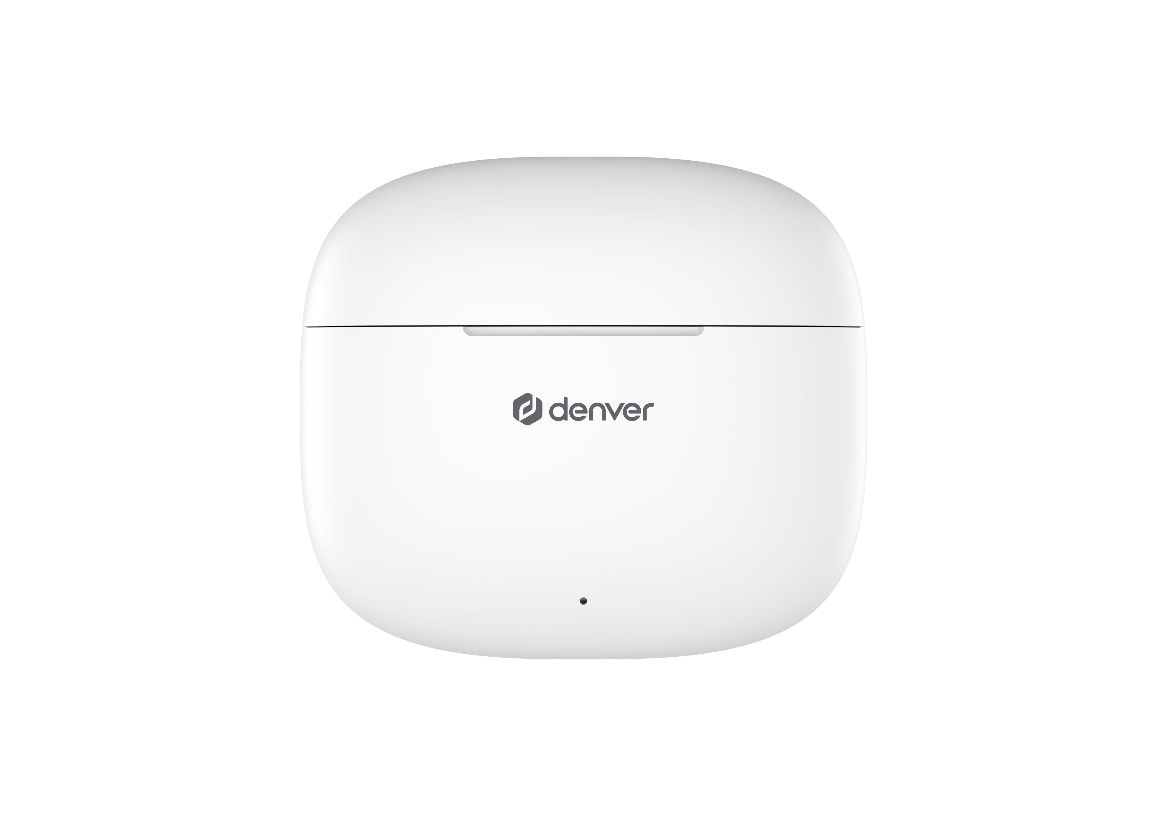 Auriculares Denver Twe 48w Inalambrico Blanco