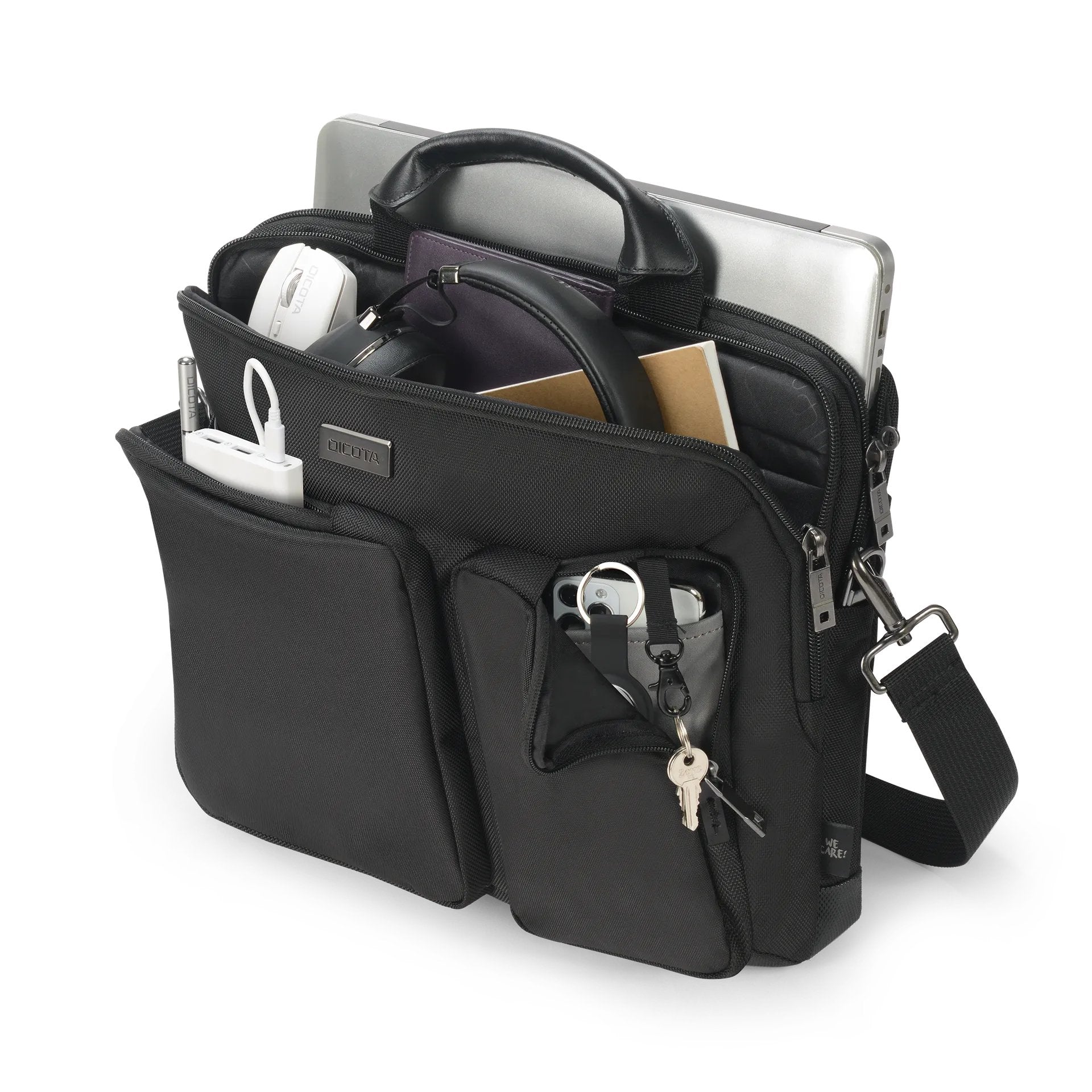 Dicota Slim Case Seven 12-14" Negro
