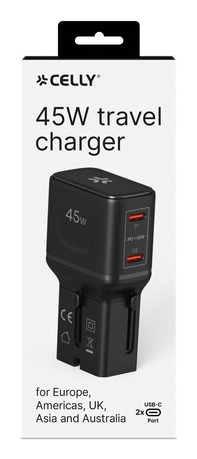 EAN 8021735224549 - Celly MULTIPLUGSL45W cargador de dispositivo móvil Auriculares, Smartphone, Tableta Negro Corriente alter imagen 7