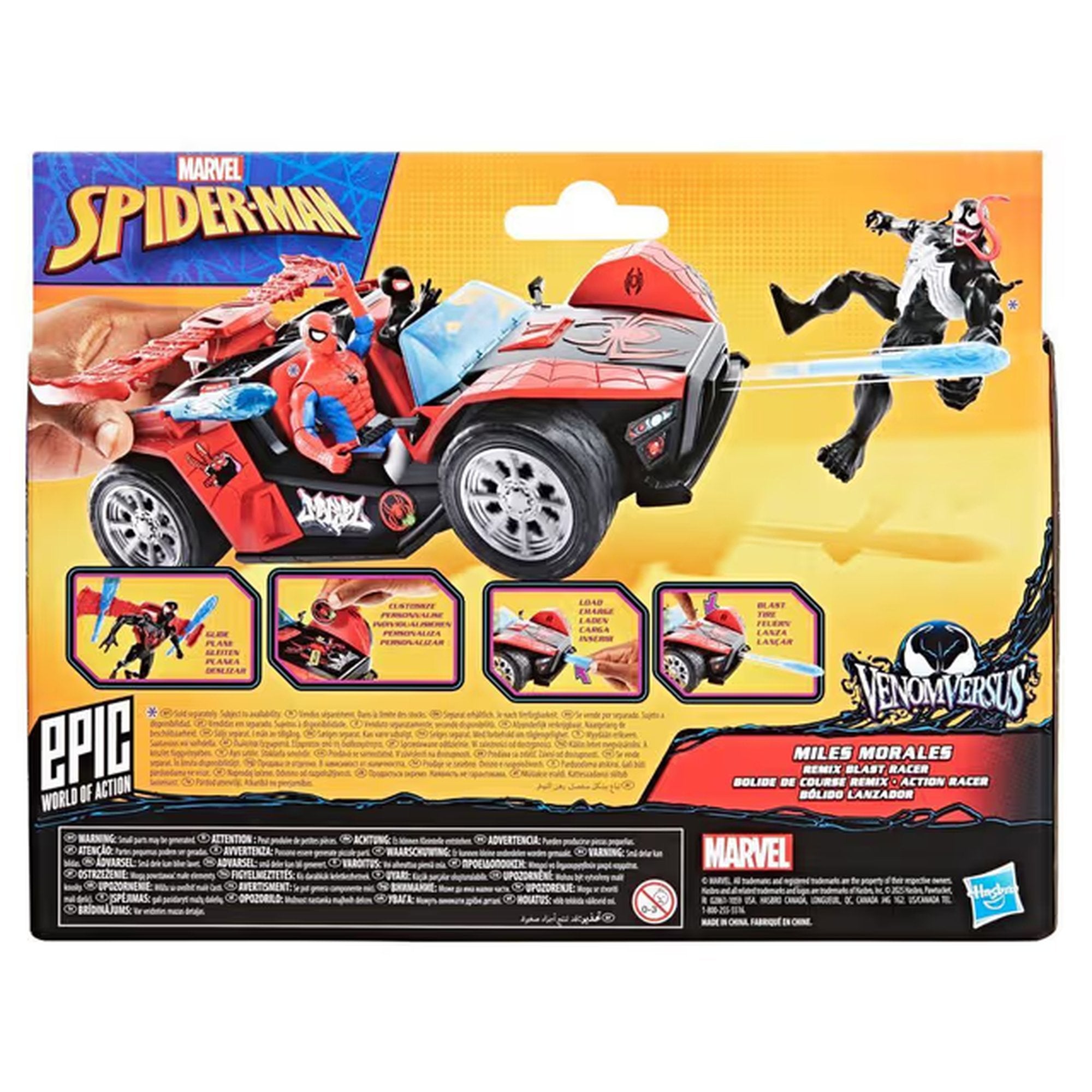 EAN 5010996284839 - Marvel Spider-Man VenomVersus Epic World of Action Miles Morales Remix Blast Racer imagen 5